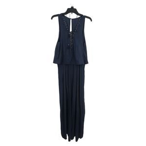 The Jet Set Diaries Souks‎ Jumpsuit Ink Blue Size Small